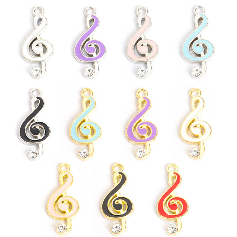 Jewelry Making Notes - 100 шт./лот, подвески в виде музыкальных