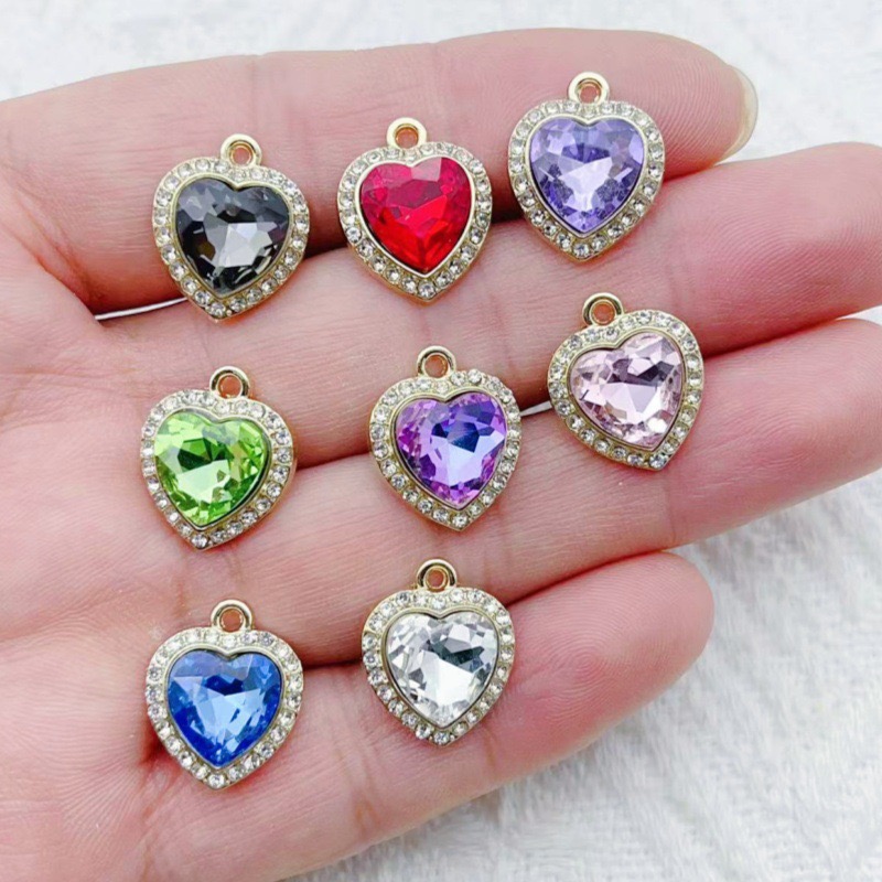 Jewelry Making Factory - 10 шт. подвесок в форме сердца