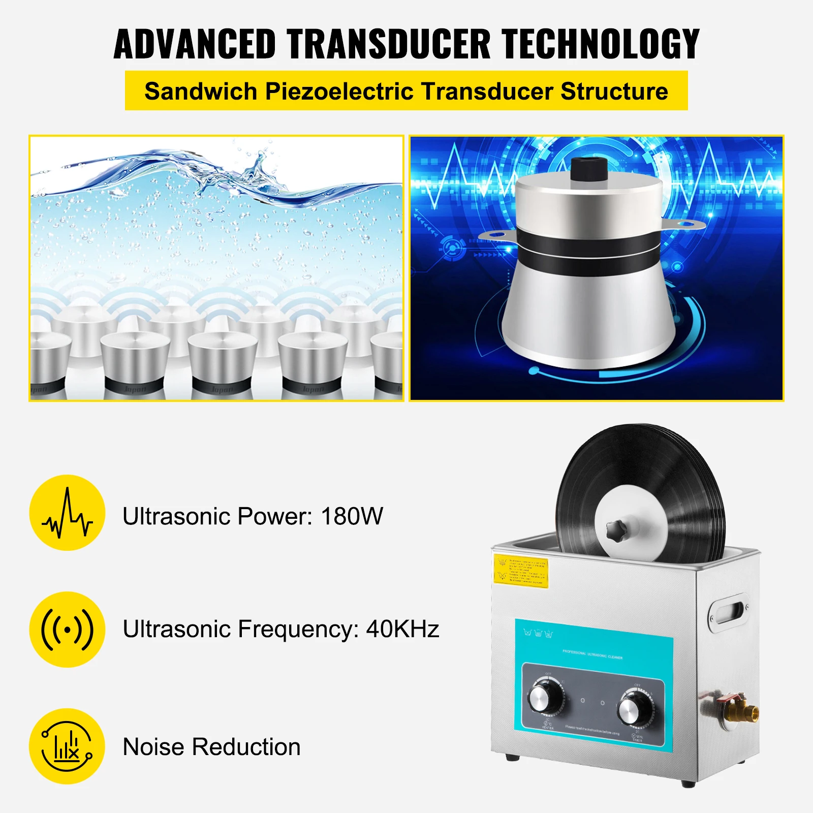 Jewelry Making Equipment - Ультразвуковая мини-мойка SIHAO 6L 180W для