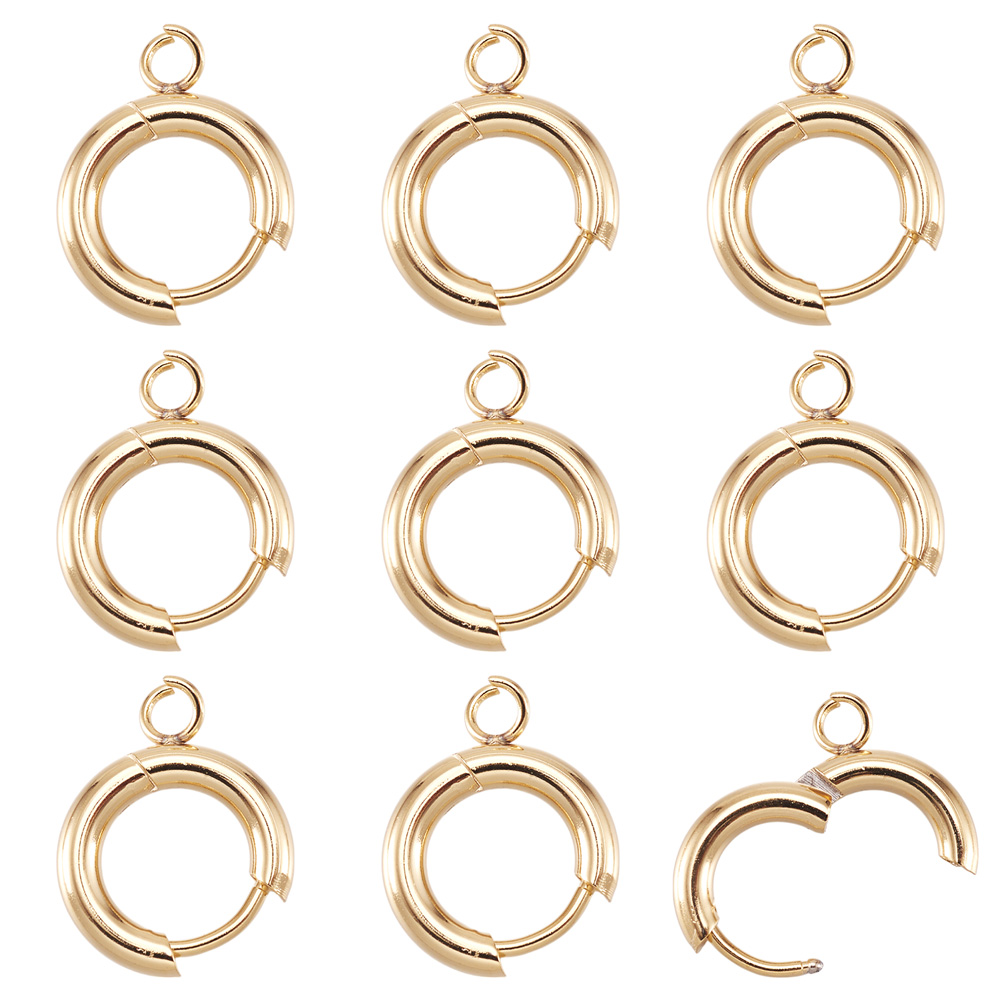 Jewelry Making Name - 10 шт. круглых швенз-крючков из нержавеющей