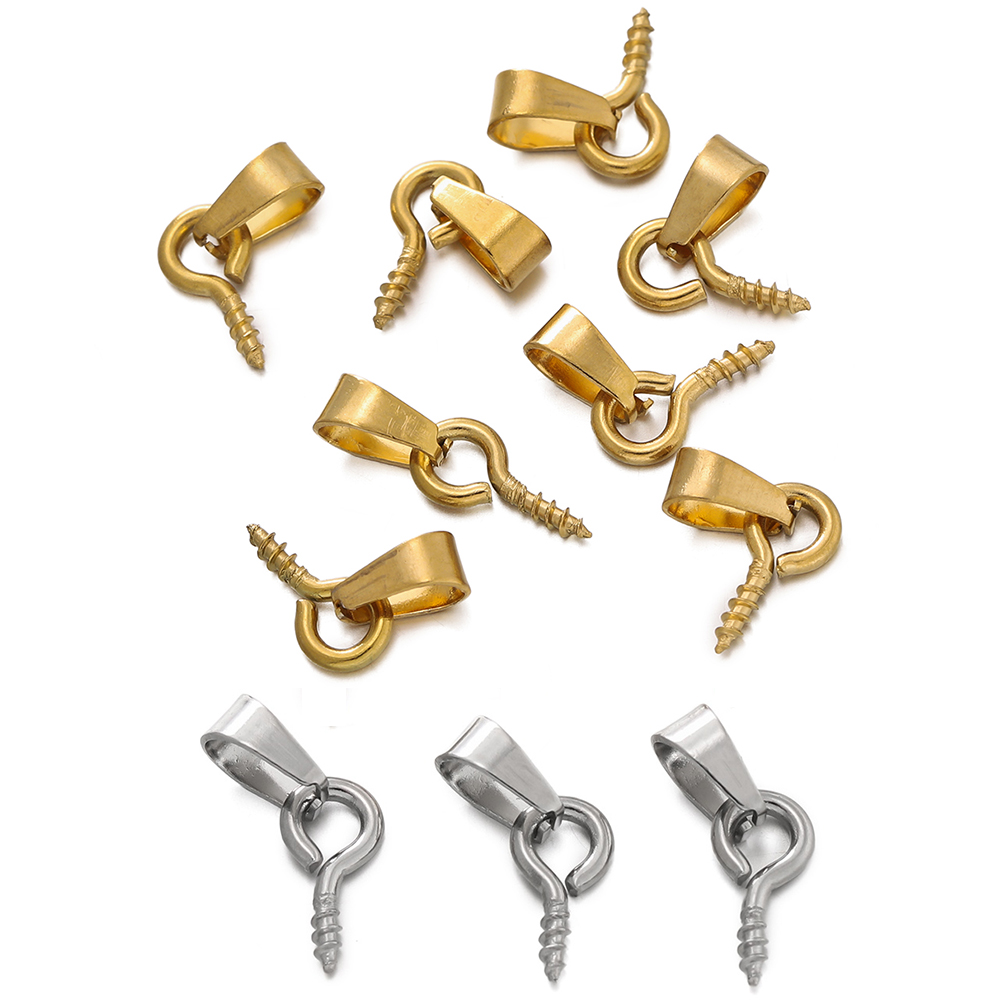 Jewelry Making Charms - 20 комплектов застежек-колье из нержавеющей стали