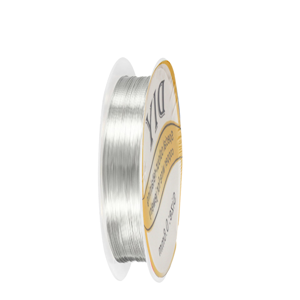 Jewelry Making Equipment - 1 рулон серебряной медной проволоки 0,3/0,4/0,5/0,6/0,8