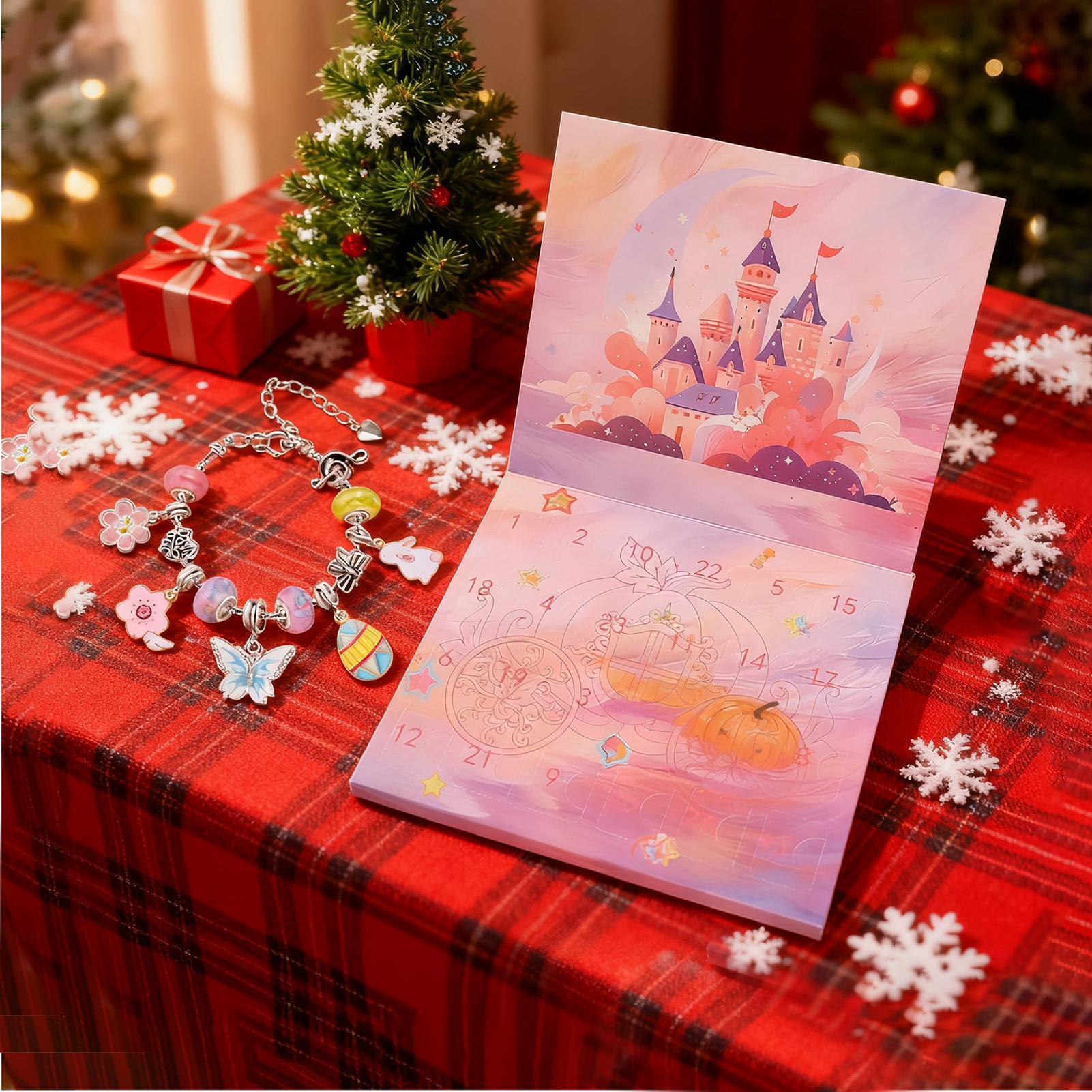 Jewelry Making Advent Calendar - Браслет Рождественский Адвент для девочек, 24-дневный