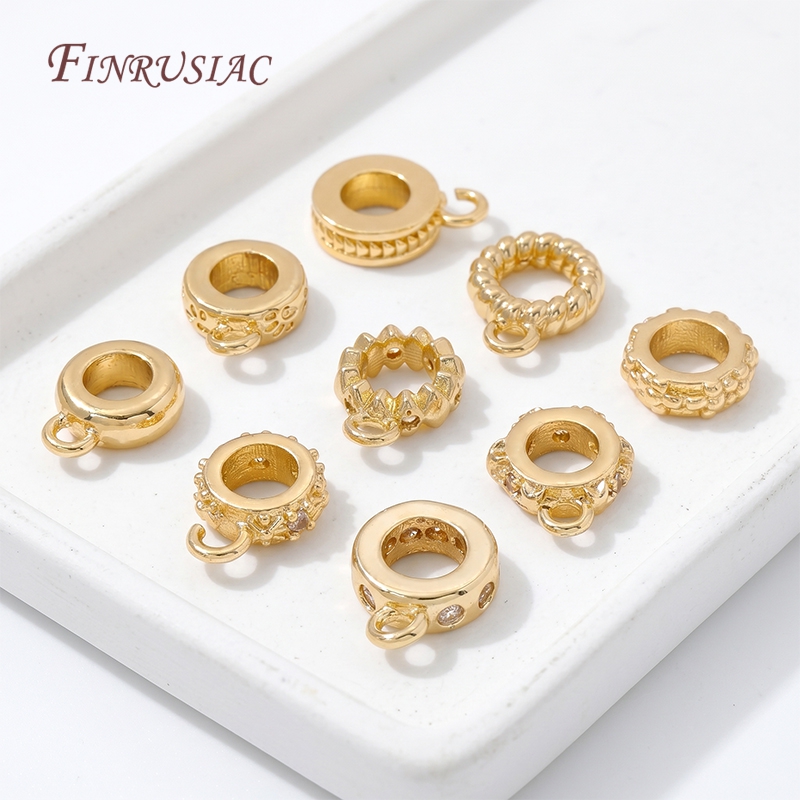 Jewelry Making Loops - Позолоченные 14-каратным золотом основы для подвесок