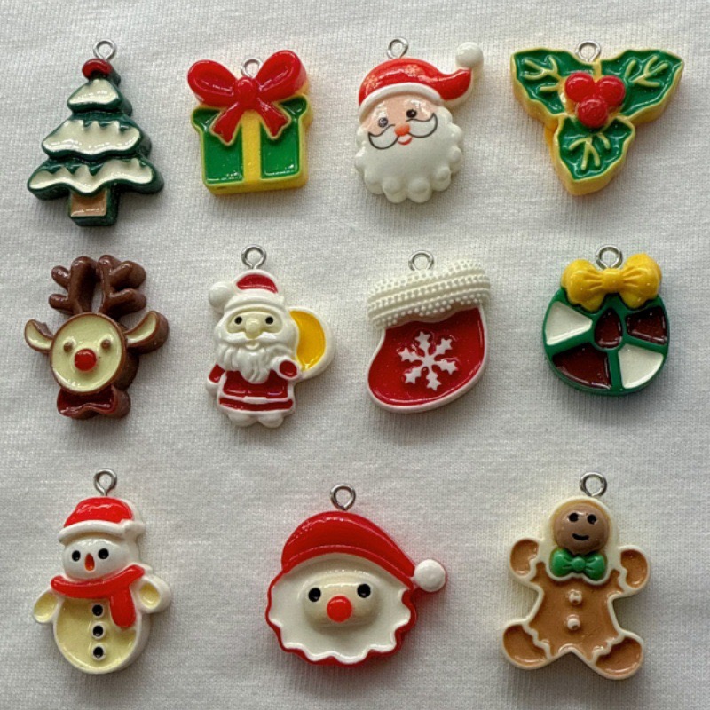 Jewelry Making Accessories - 10 шт. рождественских подвесок из смолы