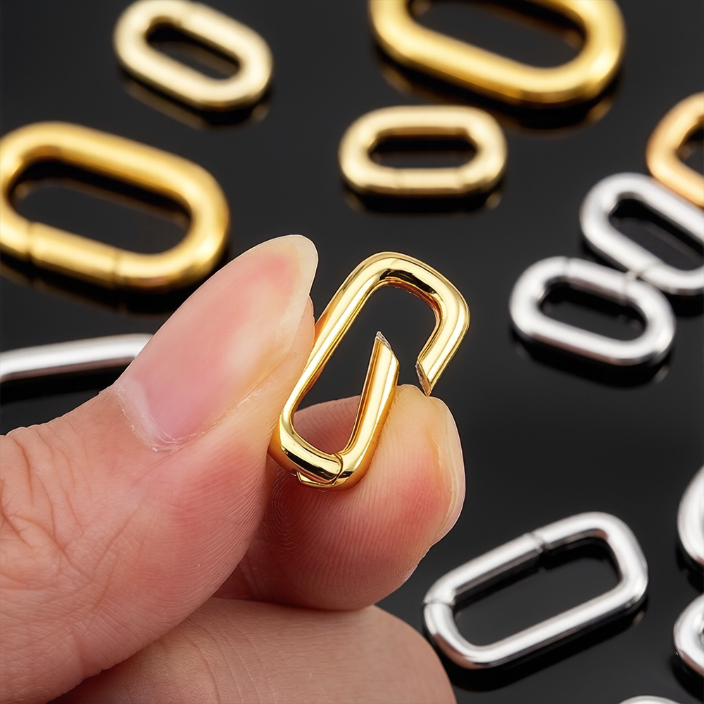 Jewelry Making Name - 2 шт. позолоченные 18-каратным золотом овальные