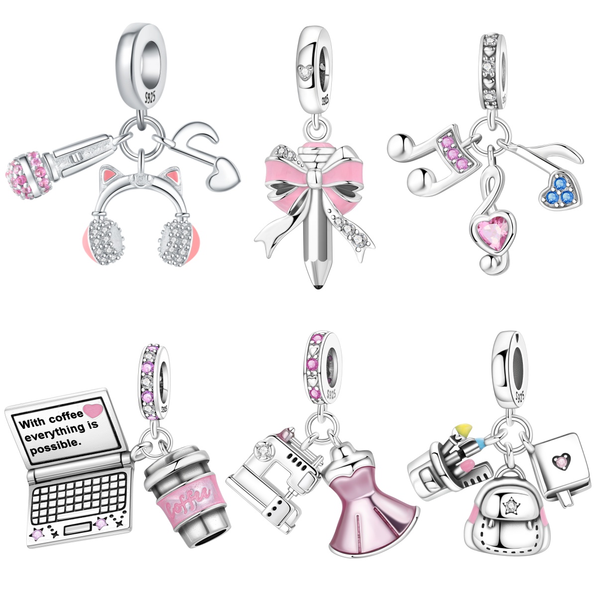 Jewelry Making Notes - Подвески Orstarry S925 из стерлингового серебра: