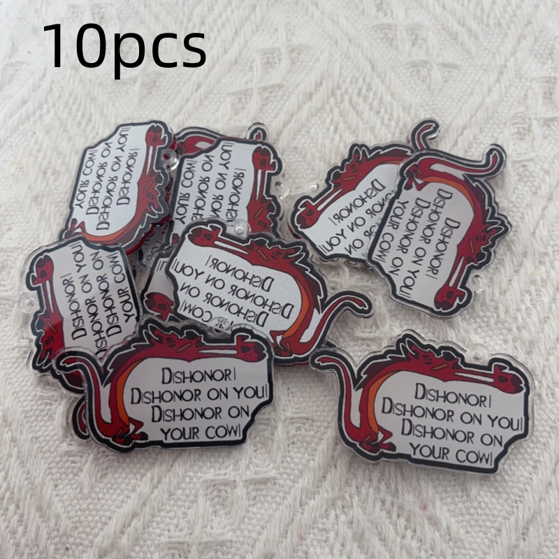 10 шт. акриловый кулон с цитат – обзор и цена Jewelry Making Quotes