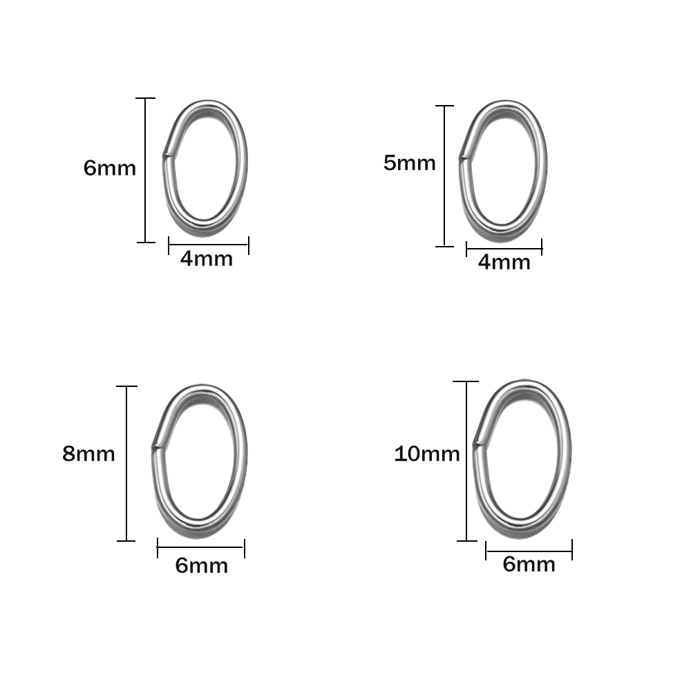 50 шт., 3 цвета, овальные откр – обзор и цена Jewelry Making Loops