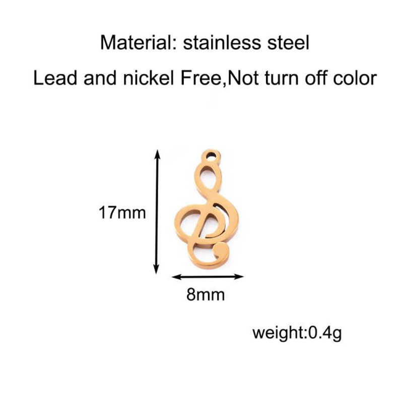 10 шт., подвески с музыкальной – обзор и цена Jewelry Making Notes