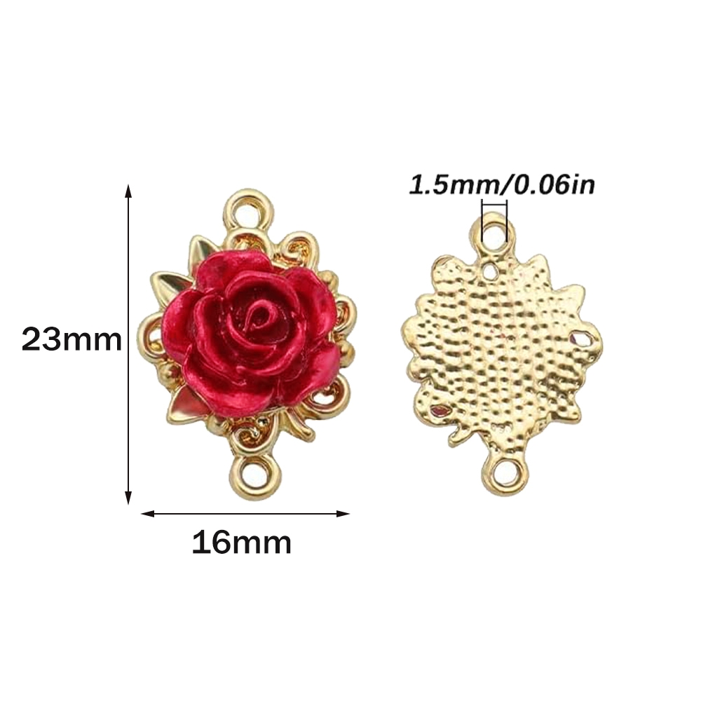 5/10 шт. подвесок-роз 3D, соед – обзор и цена Jewelry Making Loops