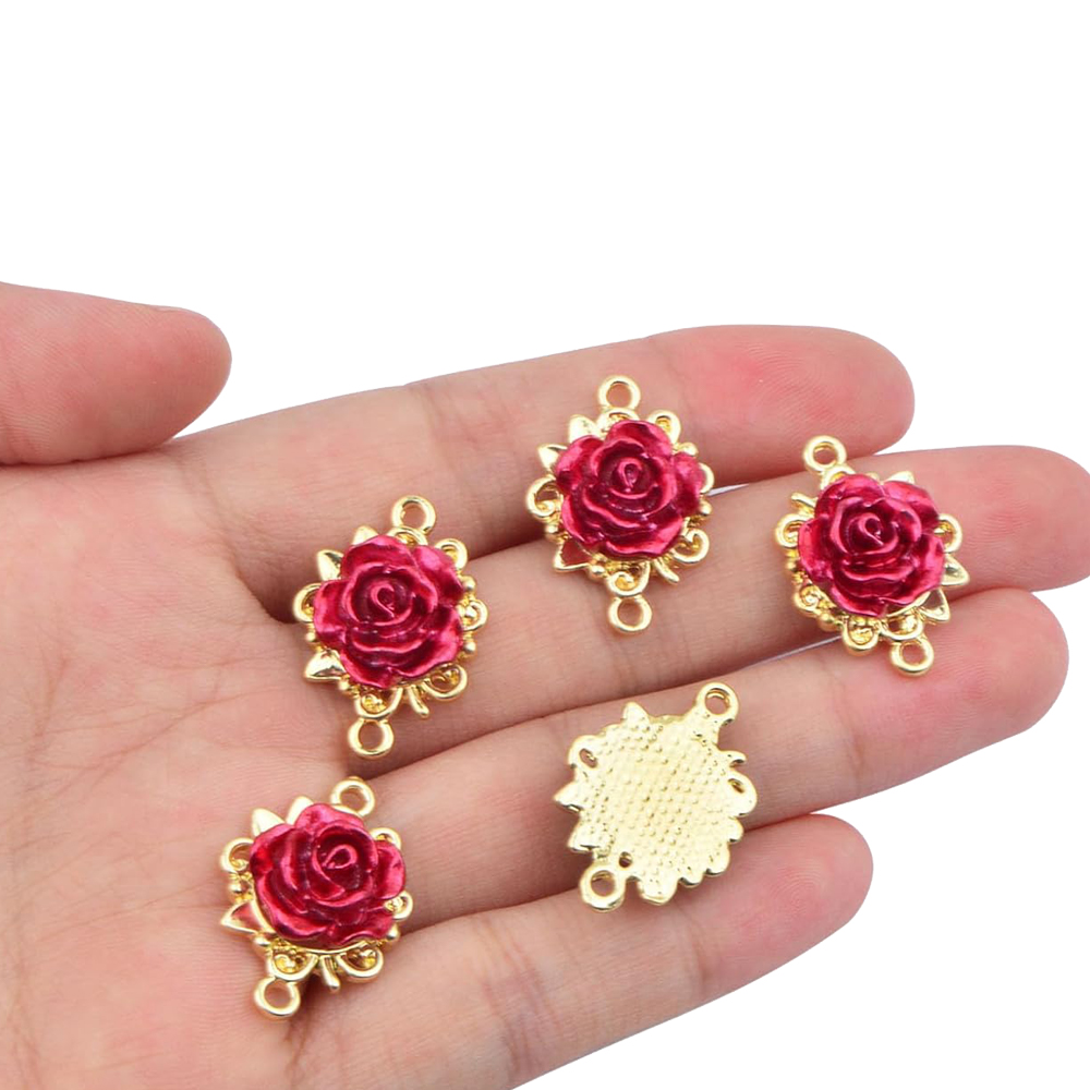 5/10 шт. подвесок-роз 3D, соед – обзор и цена Jewelry Making Loops