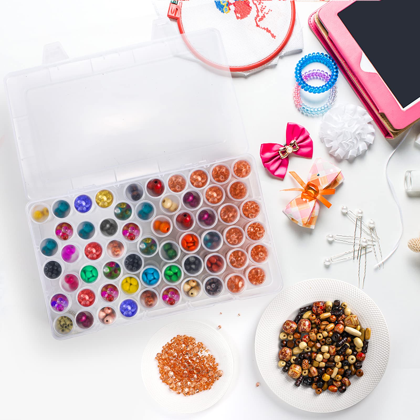1 шт. пластиковый органайзер н – обзор и цена Jewelry Making Organizer Box