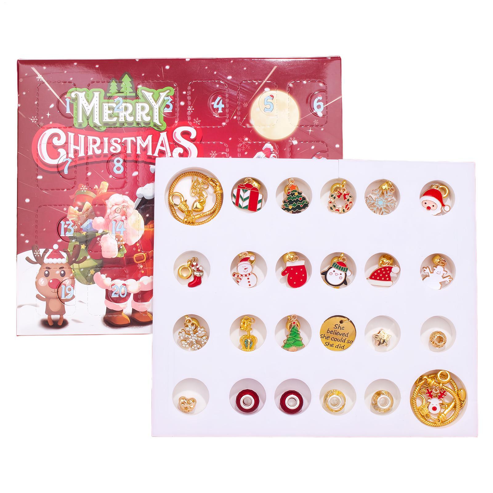 Рождественский браслет из бисе – обзор и цена Jewelry Making Advent Calendar
