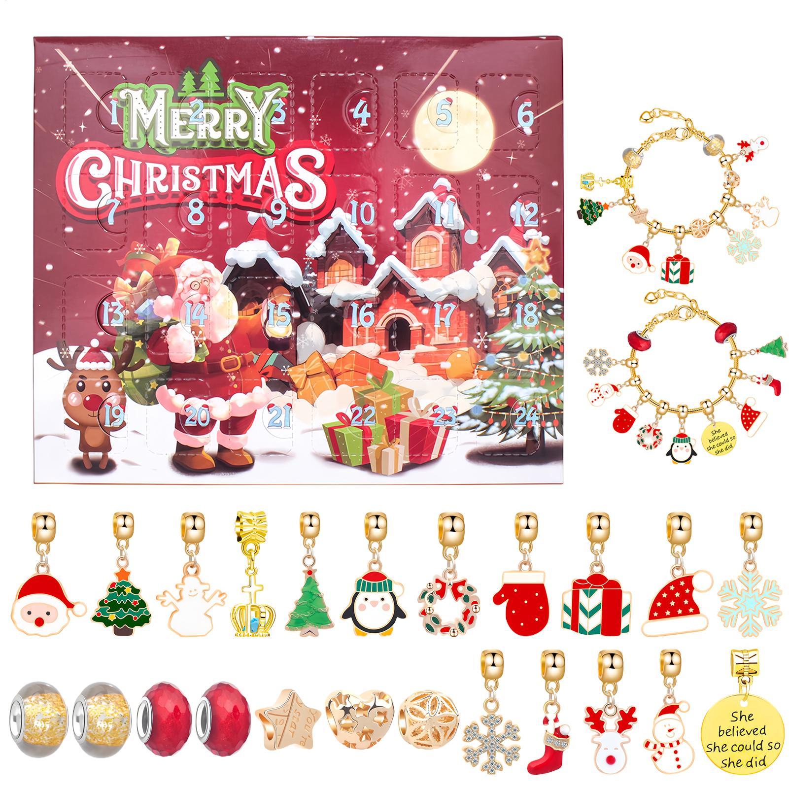 Рождественский браслет из бисе – обзор и цена Jewelry Making Advent Calendar