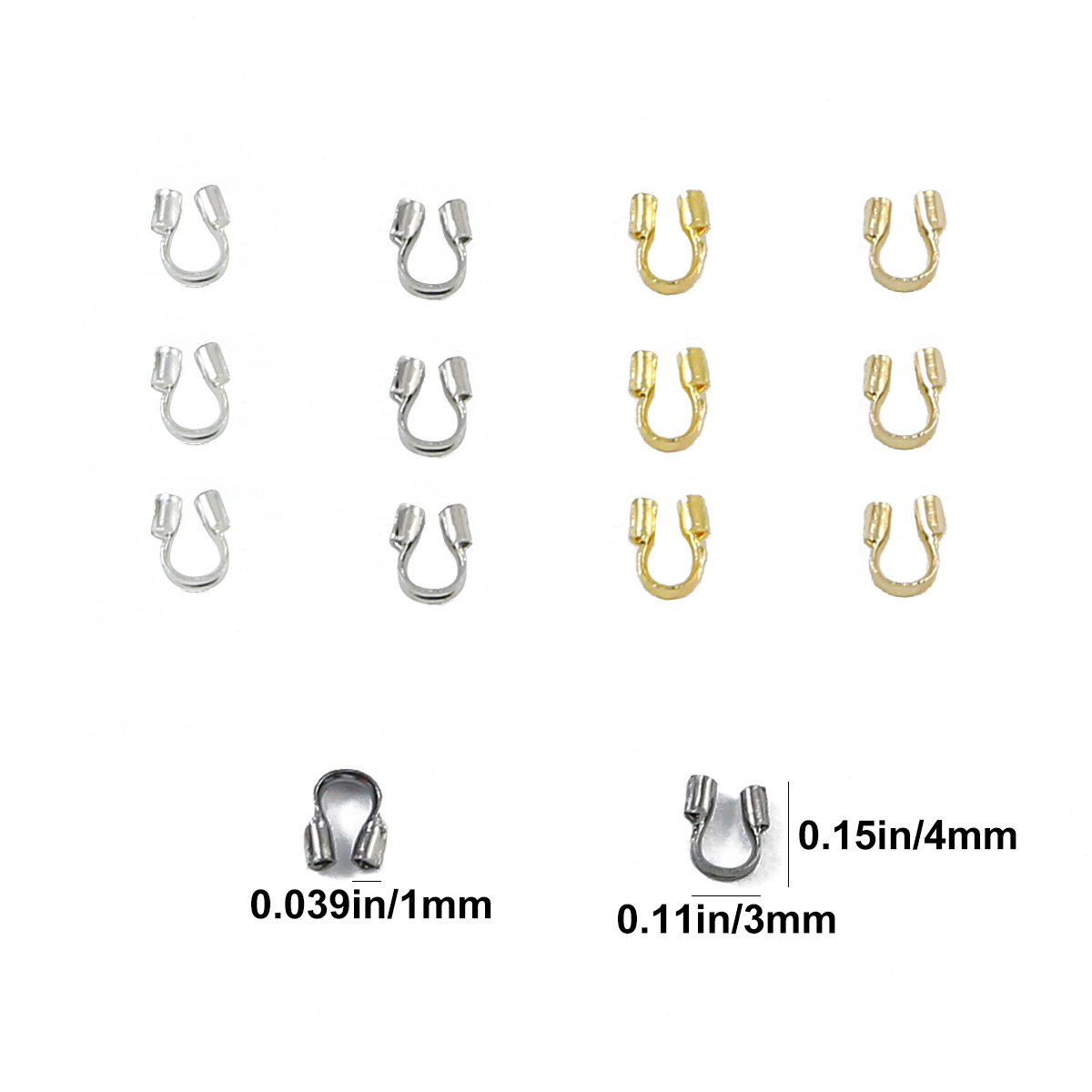 100-300 шт. 3x4 мм Защитные ко – обзор и цена Jewelry Making Loops